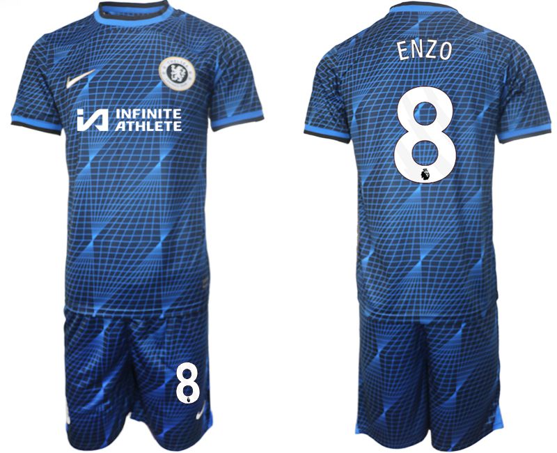 Men 2023-2024 Club Chelsea away blue 8 Soccer Jerseys